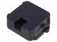 Enclosure: junction box; X: 44.5mm; Y: 57mm; Z: 19mm; black ITALTRONIC