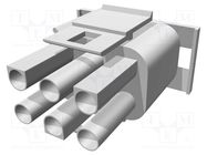 Connector: wire-wire/PCB; plug; male/female; MLX; 6.35mm; PIN: 6 