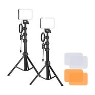 Neewer BP66 studio set two LED lamps + filters + tripods, Neewer