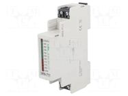 Module: voltage indicator; 230VAC; IP20; for DIN rail mounting F&F