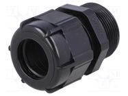 Cable gland; with long thread; M32; 1.5; IP68; polyamide; black BM GROUP