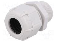 Cable gland; with long thread; M25; 1.5; IP68; polyamide; grey BM GROUP