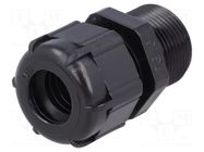 Cable gland; with long thread; PG16; IP68; polyamide; black BM GROUP