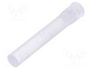 Fiber for LED; Ø3.2mm; L: 18mm; round; Front: flat; straight MENTOR
