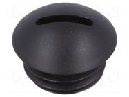 Stopper; M12; 1.5; polyamide; black; 6mm FIX&FASTEN