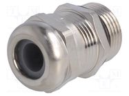 Cable gland; with long thread; M20; 1.5; IP68; brass; 10bar HUMMEL