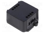 Enclosure: junction box; X: 44.5mm; Y: 57mm; Z: 25mm; black ITALTRONIC