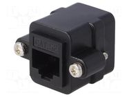Adapter; coupler; PIN: 8; Cat: 5e; unshielded; 8p8c; straight GOOBAY