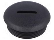 Stopper; M32; 1.5; polyamide; black; 10.8mm FIX&FASTEN