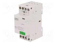 Contactor: 4-pole installation; 25A; 24VAC,24VDC; NC x2 + NO x2 ISKRA