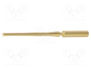 Contact; male; gold-plated; 0.08÷0.22mm2; crimped; for cable HARTING