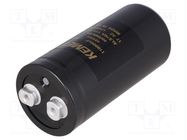 Capacitor: electrolytic; 110mF; 40VDC; Ø51x105mm; Pitch: 22.2mm KEMET