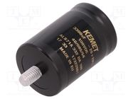 Capacitor: electrolytic; 3.3mF; 100VDC; Ø36x52mm; Pitch: 12.8mm KEMET