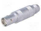 Connector: coaxial; 0S; plug; male; PIN: 1; soldering; for cable; 6A LEMO