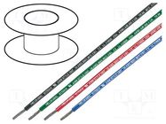 Wire; stranded; Cu; 26AWG; PVC; green; 300V; Class: 5; 1x26AWG HELUKABEL