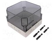 Enclosure: multipurpose; X: 180mm; Y: 182mm; Z: 137mm; TK PS; grey SPELSBERG