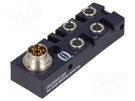 Distribution box; M8; PIN: 4; socket; 6A; -20÷80°C; IP67; IN: 4; OUT: 1 HARTING