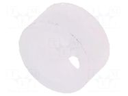 Spacer sleeve; LED; Øout: 5mm; ØLED: 5mm; L: 2.5mm; natural; UL94V-2 FIX&FASTEN