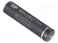 Re-battery: Ni-MH; AAA,R3; 1.2V; 800mAh; ReCYKO PRO; Ready2Use GP