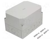 Enclosure: multipurpose; X: 180mm; Y: 254mm; Z: 165mm; TK PS; grey SPELSBERG