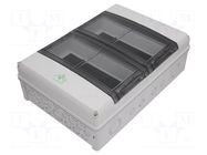Enclosure: for modular components; IP65; grey; No.of mod: 28; AK SPELSBERG