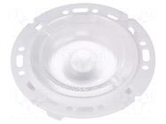 LED lens; round; plexiglass PMMA; transparent; Mounting: push-in LEDIL