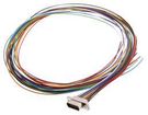 CABLE ASSY, MICRO D RCPT-FREE END, 18"