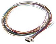 CABLE ASSY, MICRO D RCPT-FREE END, 18"