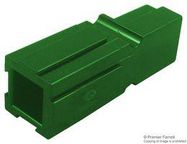 PLUG/RCPT HOUSING, 1POS, PC, GREEN