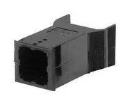 PLUG/RCPT HOUSING, 1POS, PC, BLACK