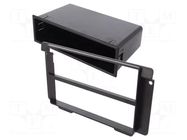 Radio frame; Land Rover; 2 DIN; black PER.PIC.