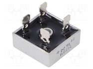 Bridge rectifier: single-phase; Urmax: 100V; If: 25A; Ifsm: 400A DC COMPONENTS