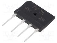 Bridge rectifier: single-phase; Urmax: 800V; If: 20A; Ifsm: 250A DC COMPONENTS