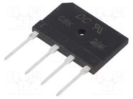 Bridge rectifier: single-phase; Urmax: 800V; If: 20A; Ifsm: 250A 