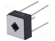 Bridge rectifier: single-phase; Urmax: 50V; If: 6A; Ifsm: 175A; MP-6 