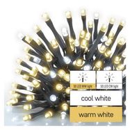 Standard LED interconnecting Christmas chain, 10 m, outdoor, warm/cool white, EMOS