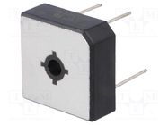 Bridge rectifier: single-phase; Urmax: 100V; If: 50A; Ifsm: 500A DC COMPONENTS