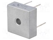 Bridge rectifier: single-phase; Urmax: 100V; If: 35A; Ifsm: 400A DC COMPONENTS