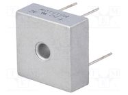 Bridge rectifier: single-phase; Urmax: 1kV; If: 15A; Ifsm: 300A DC COMPONENTS