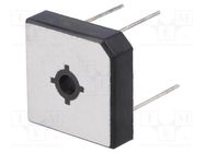 Bridge rectifier: single-phase; Urmax: 400V; If: 25A; Ifsm: 350A DC COMPONENTS