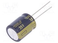 Capacitor: electrolytic; low ESR; THT; 1000uF; 35VDC; Ø16x20mm PANASONIC