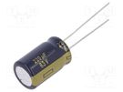 Capacitor: electrolytic; low ESR; THT; 220uF; 63VDC; Ø12.5x20mm PANASONIC