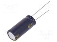 Capacitor: electrolytic; low ESR; THT; 680uF; 50VDC; Ø12.5x30mm PANASONIC