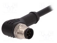 Plug; M12; PIN: 8; male; A code-DeviceNet / CANopen; IP67; 30V; 2A BULGIN