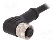 Plug; M12; PIN: 12; female; A code-DeviceNet / CANopen; IP67; 30V BULGIN