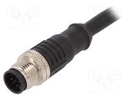 Connector: M12; plug; PIN: 12; male; A code-DeviceNet / CANopen BULGIN