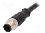 Connector: M12; plug; PIN: 8; male; A code-DeviceNet / CANopen BULGIN