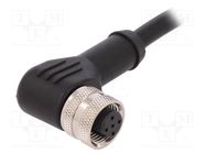 Connector: M12; plug; PIN: 5; female; B code-Profibus; IP67; 60V; 4A BULGIN