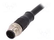 Connector: M12; plug; PIN: 12; male; A code-DeviceNet / CANopen BULGIN