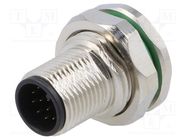 Connector: M12; socket; PIN: 12; male; A code-DeviceNet / CANopen BULGIN